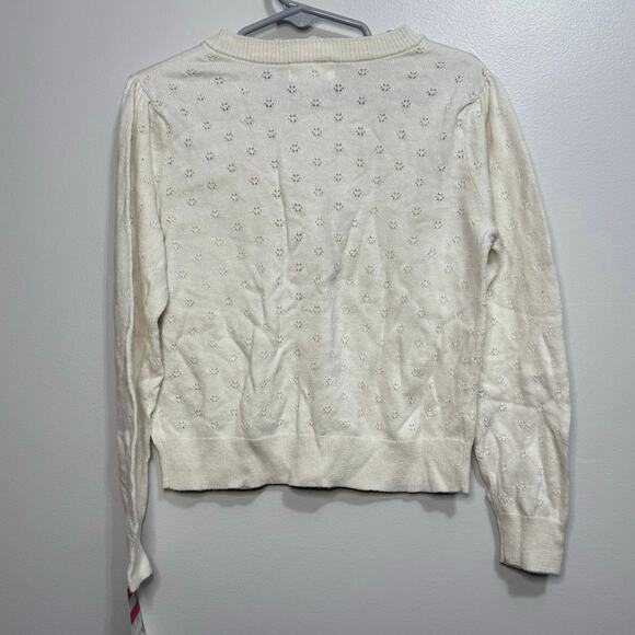 Cat & Jack 5T Cream Cardigan - Picture 2 of 2